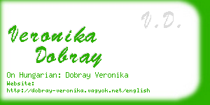 veronika dobray business card